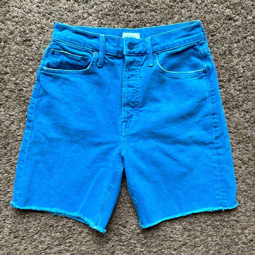 MOTHER Denim “The Tripper Cutoff Fray” shorts, blue sz. 24, perfect!